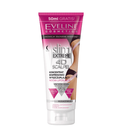 EVELINE slim EXTREME 4D SCALPEL liposukčný nočný koncentrát na chudnutie