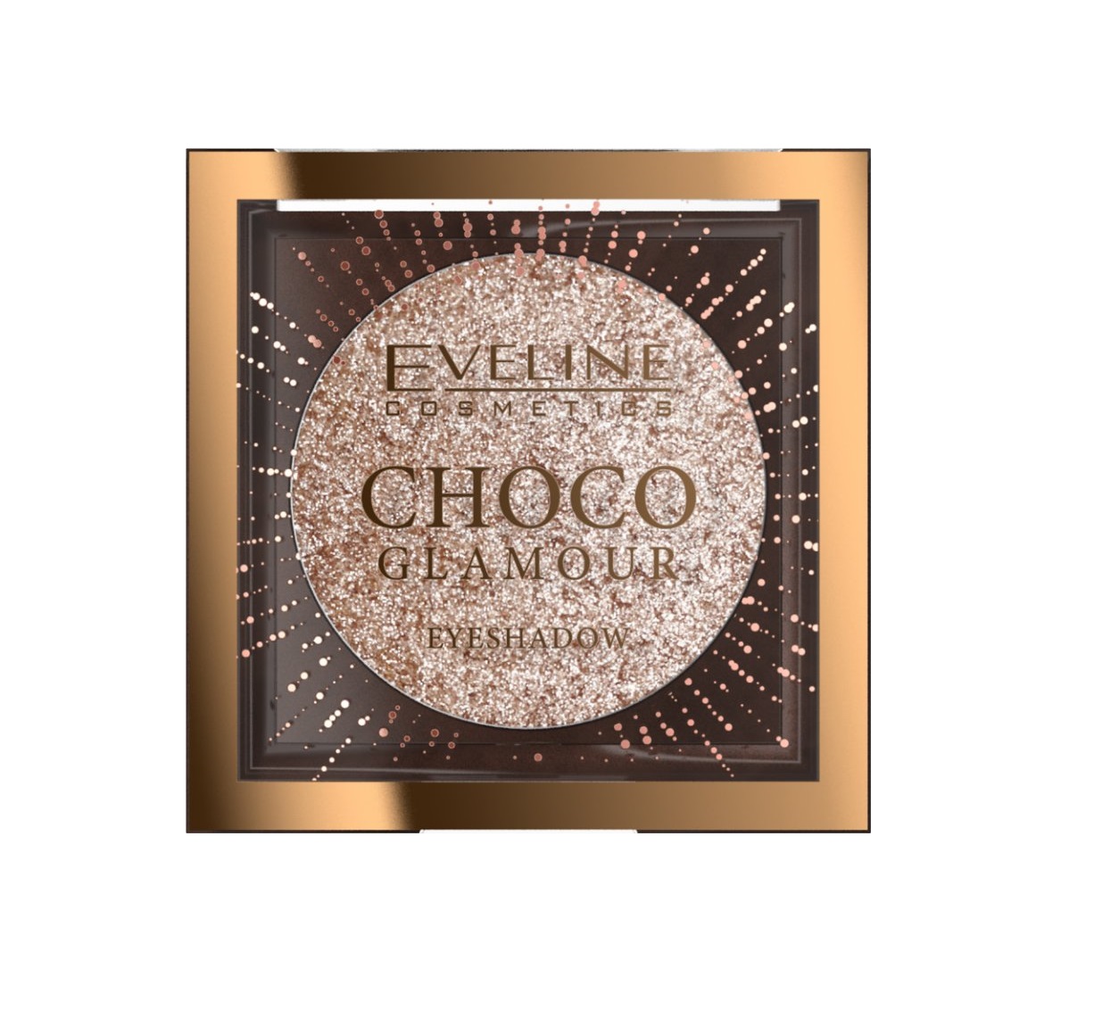 EVELINE Choco glamour - Lesklý topper na očné tiene