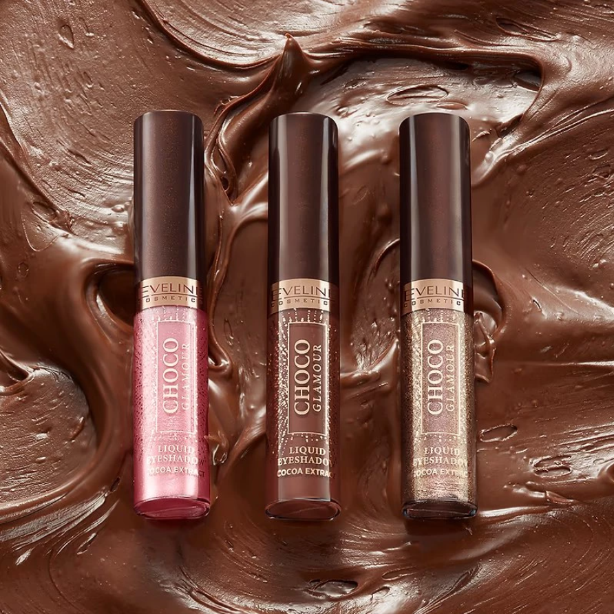EVELINE Choco glamour - tekuté očné tiene