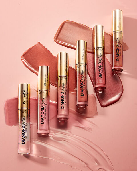 EVELINE Diamond glow lip luminizer - lesk na pery s kyselinou hyaluronovou