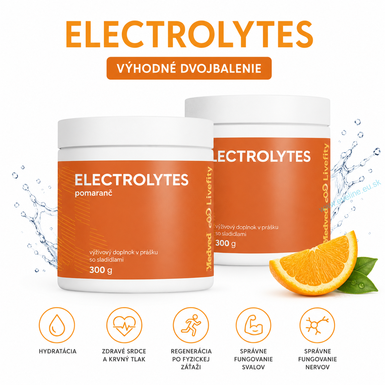 2x ELECTROLYTES 300g (spolu 600g)