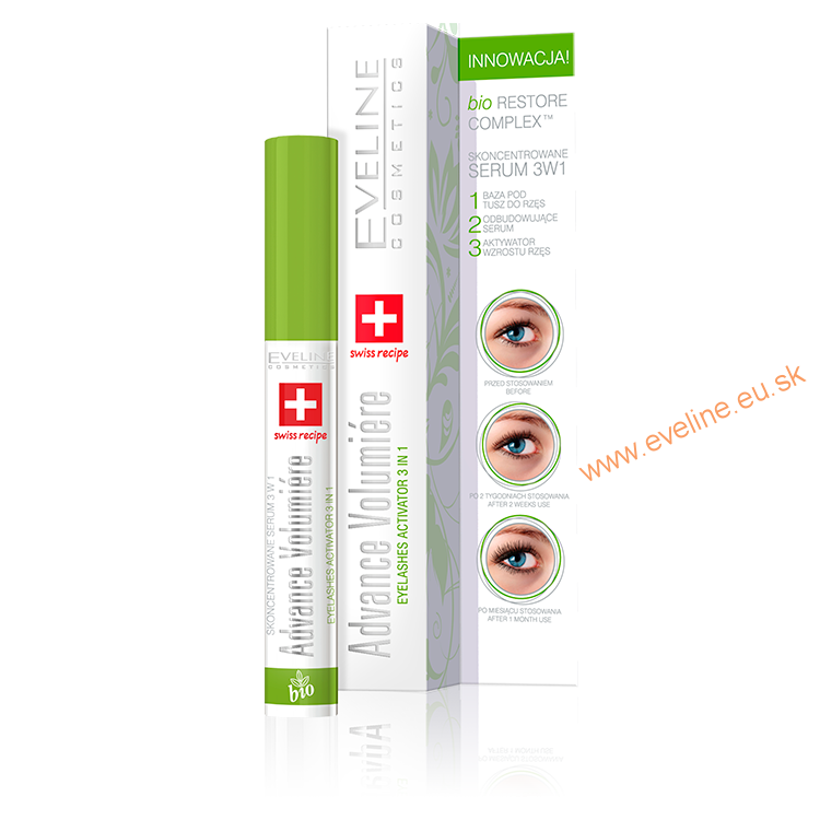 EVELINE Advance Volumiére bioaktivujúce sérum na mihalnice 3v1