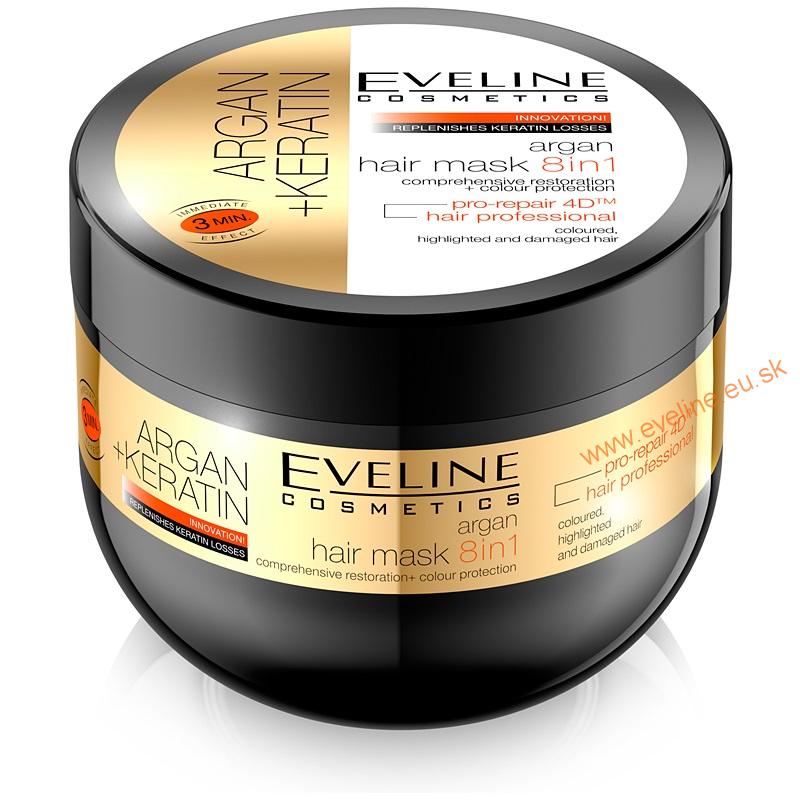 EVELINE maska na vlasy 8v1 ARGAN+KERATIN