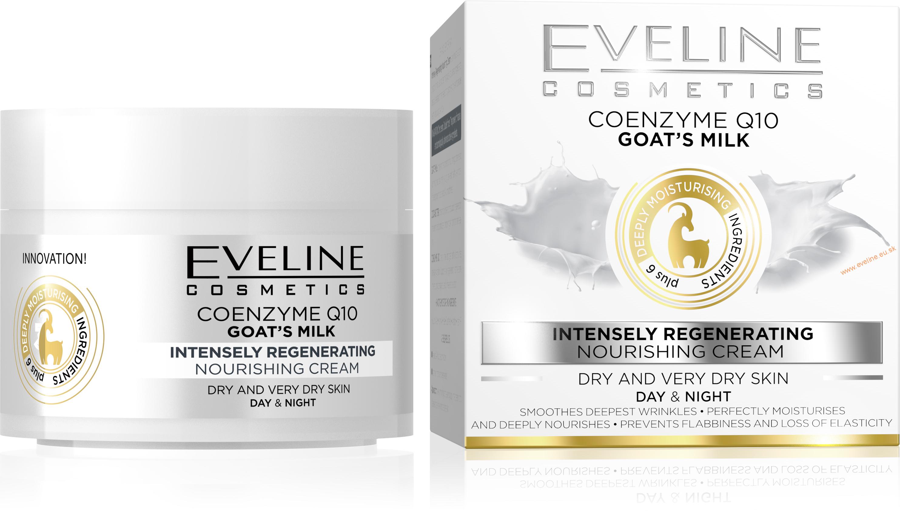 EVELINE Nature Line 3D intenzívny regeneračný a výživný krém s kozím mliekom