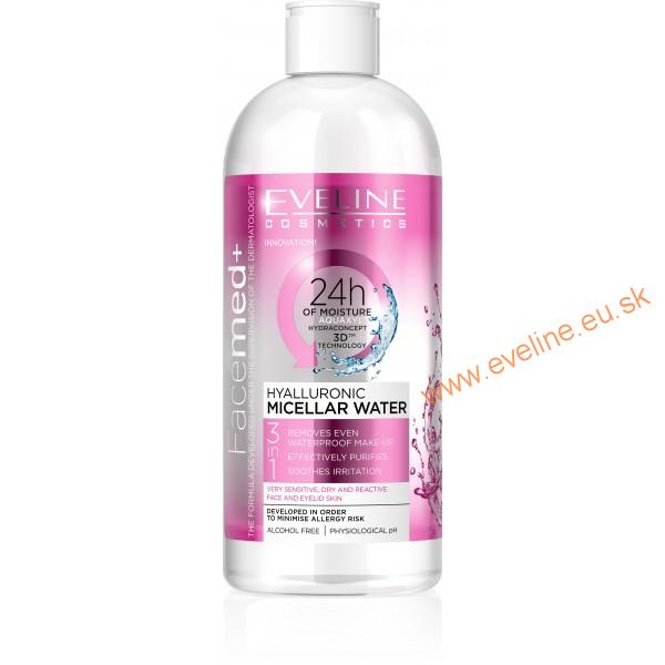 EVELINE Facemed+ hyaluronová micelárna voda 3v1