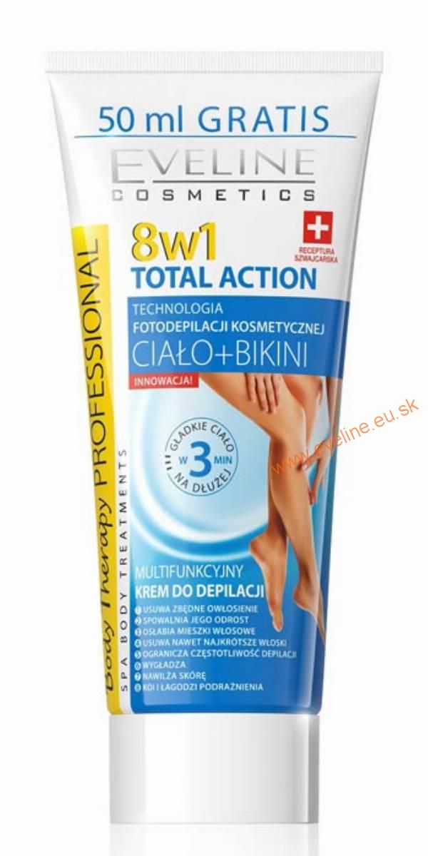EVELINE Total Action multifunkčný depilačný krém 8v1