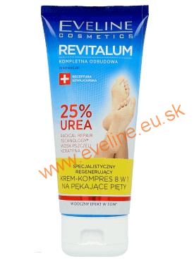 EVELINE regeneračný krém - kompres 8v1 na popraskané päty REVITALUM 25% Urea