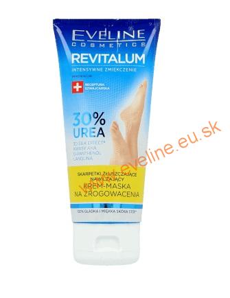 EVELINE hydratačná krémová maska - exfoliačné ponožky REVITALUM 30% Urea