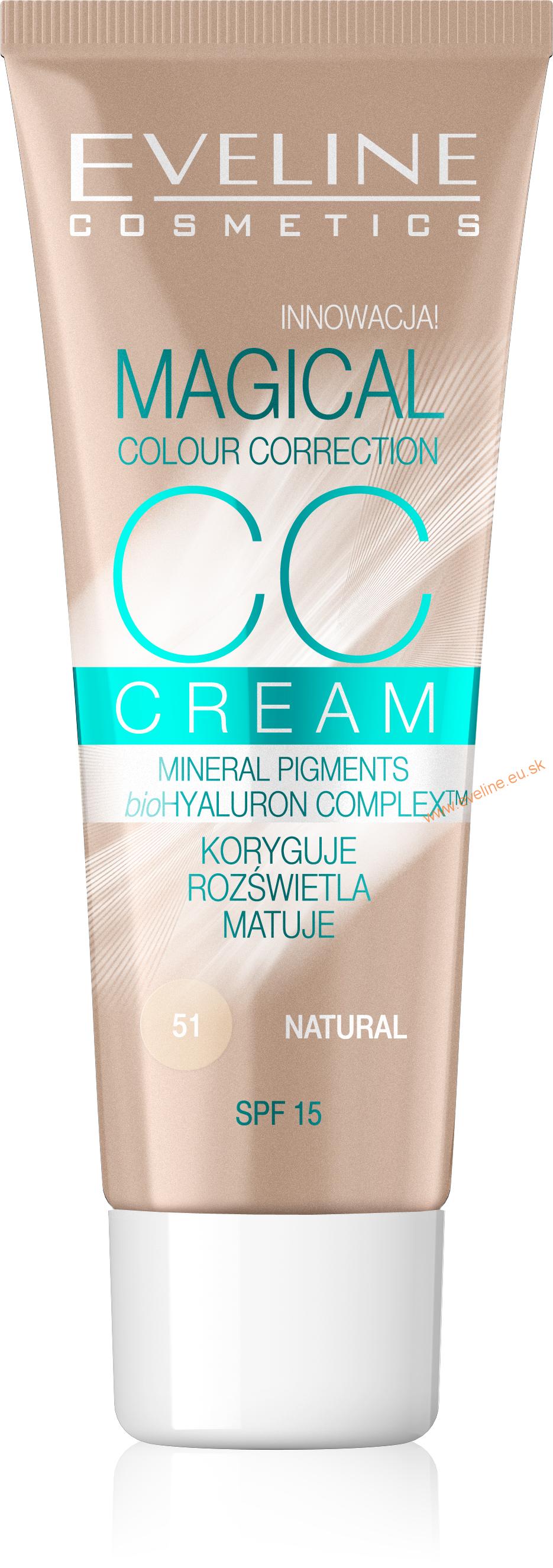 EVELINE MAKE UP - Magical CC Krém 51 natural