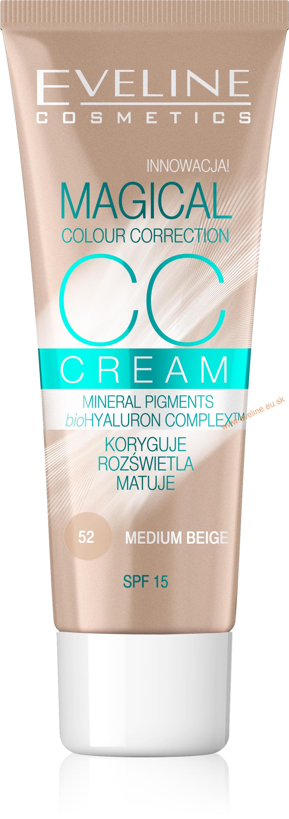 EVELINE MAKE UP - Magical CC Krém 52 medium beige