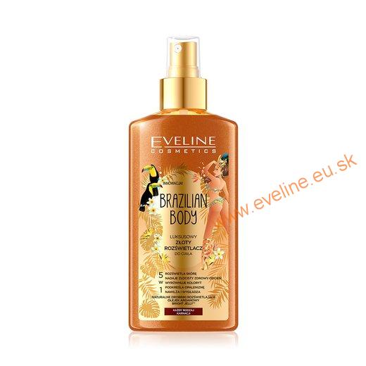 EVELINE Brazilian Body luxusná zlatá rozjasňujúca hmla na telo 5v1