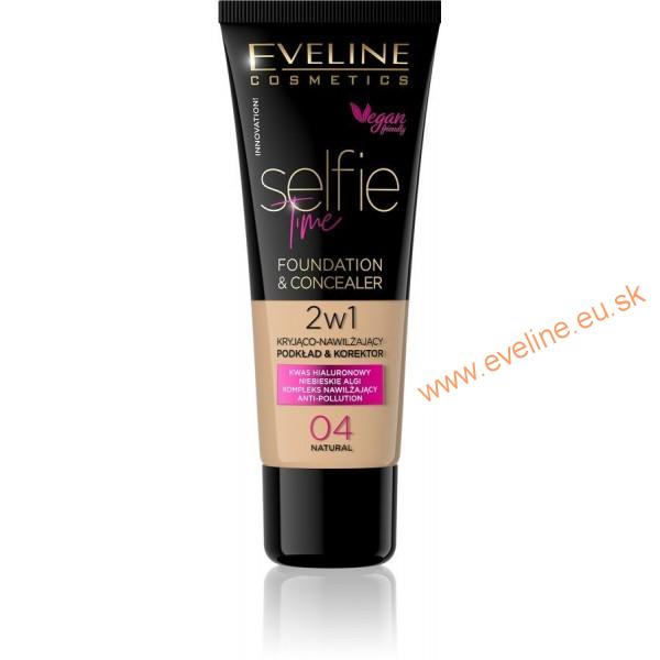 EVELINE MAKE-UP SELFIE TIME 2v1 - 04 NATURAL