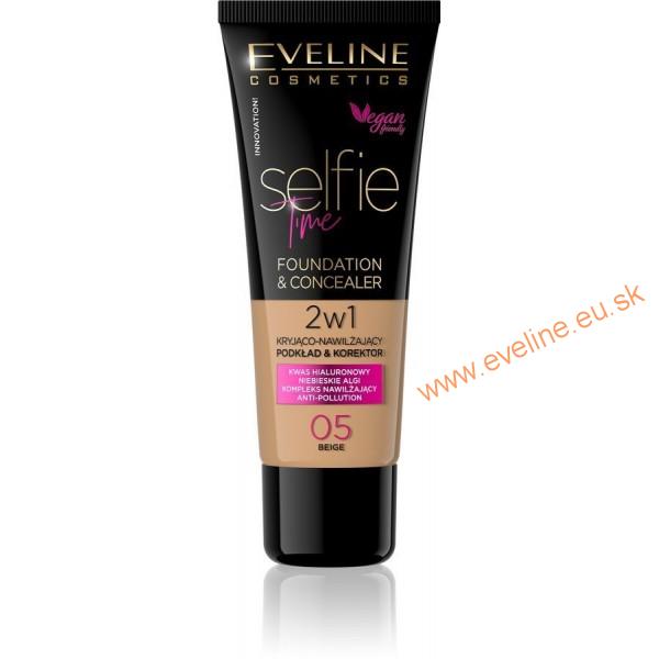 EVELINE MAKE-UP SELFIE TIME 2v1 - 05 BEIGE