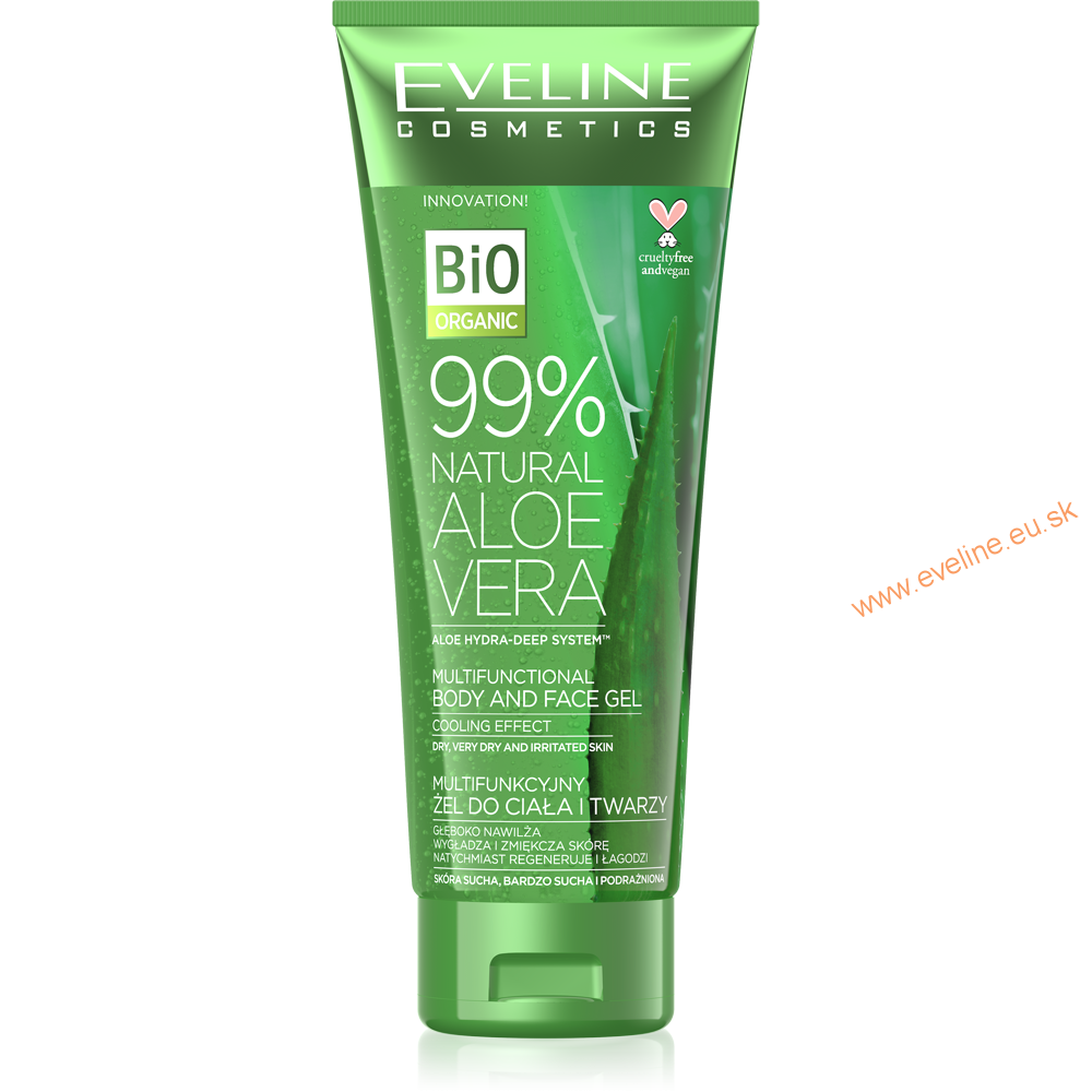 EVELINE multifunkčný gél na telo a tvár 99% ALOE VERA