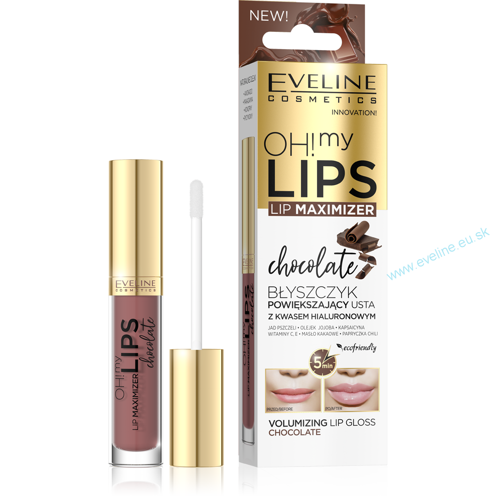 EVELINE OH! my LIPS MAXIMIZER sérum na pery - Čokoláda