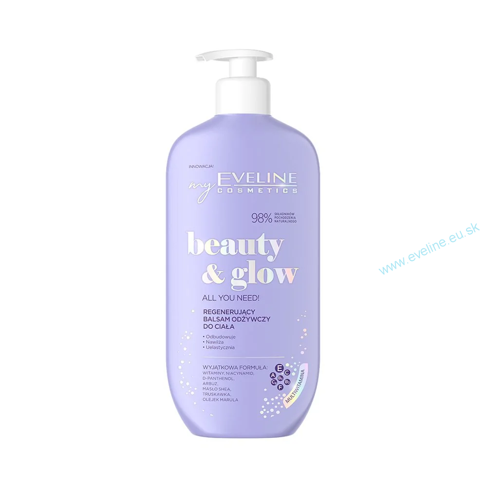 EVELINE Beauty & Glow regeneračný vyživujúci telový balzam