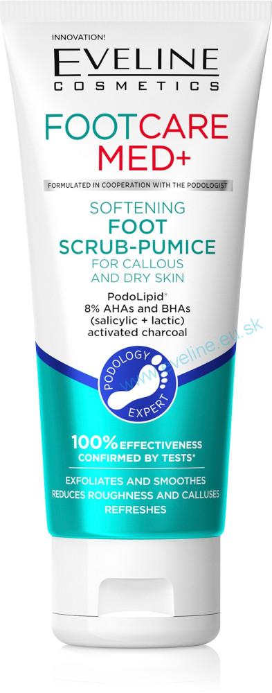 EVELINE FOOT CARE MED+ zjemňujúci peeling na nohy - pemza na mozole a suchú pokožku