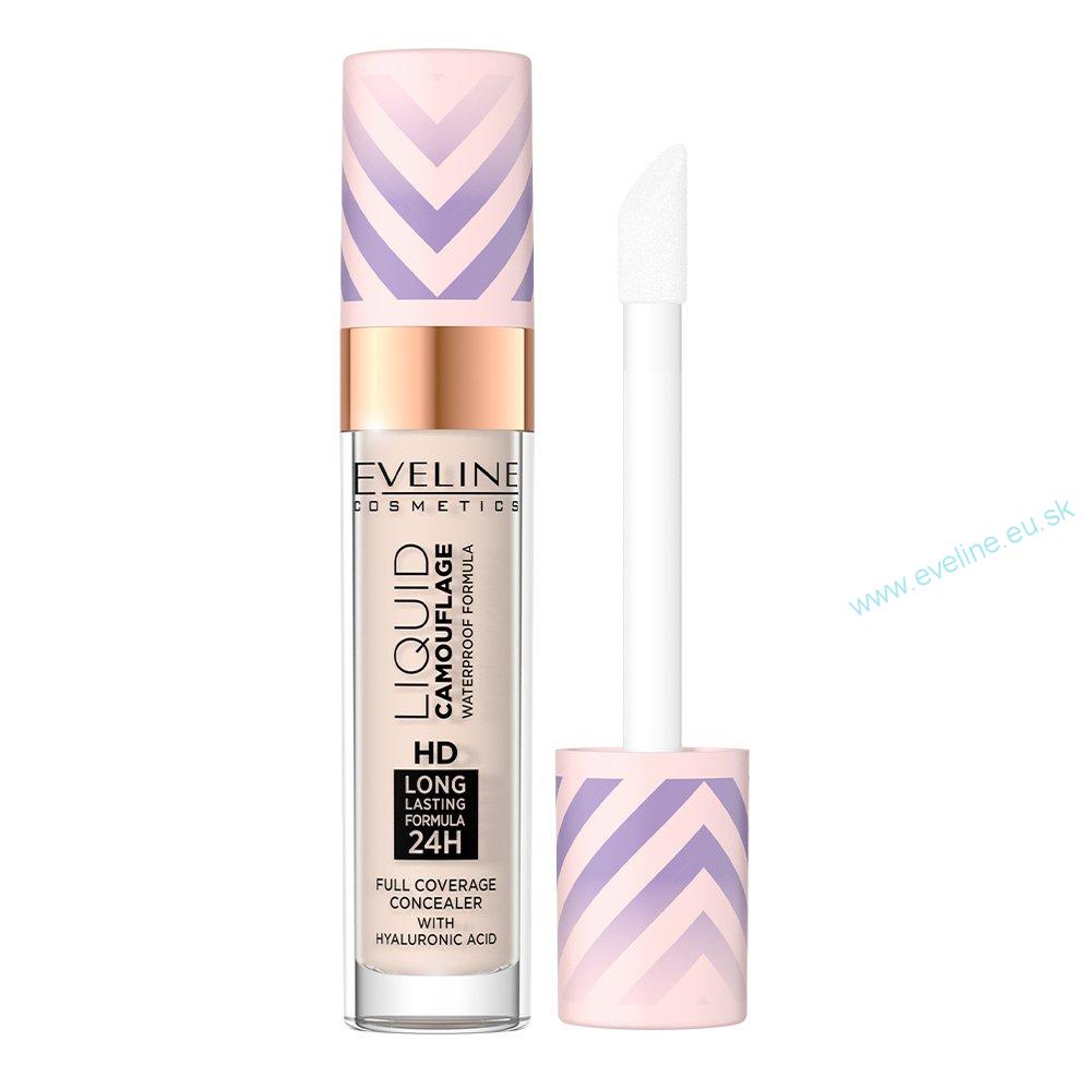 EVELINE LIQUID CAMOUFLAGE vodeodolný korektor s kyselinou hyalurónovou