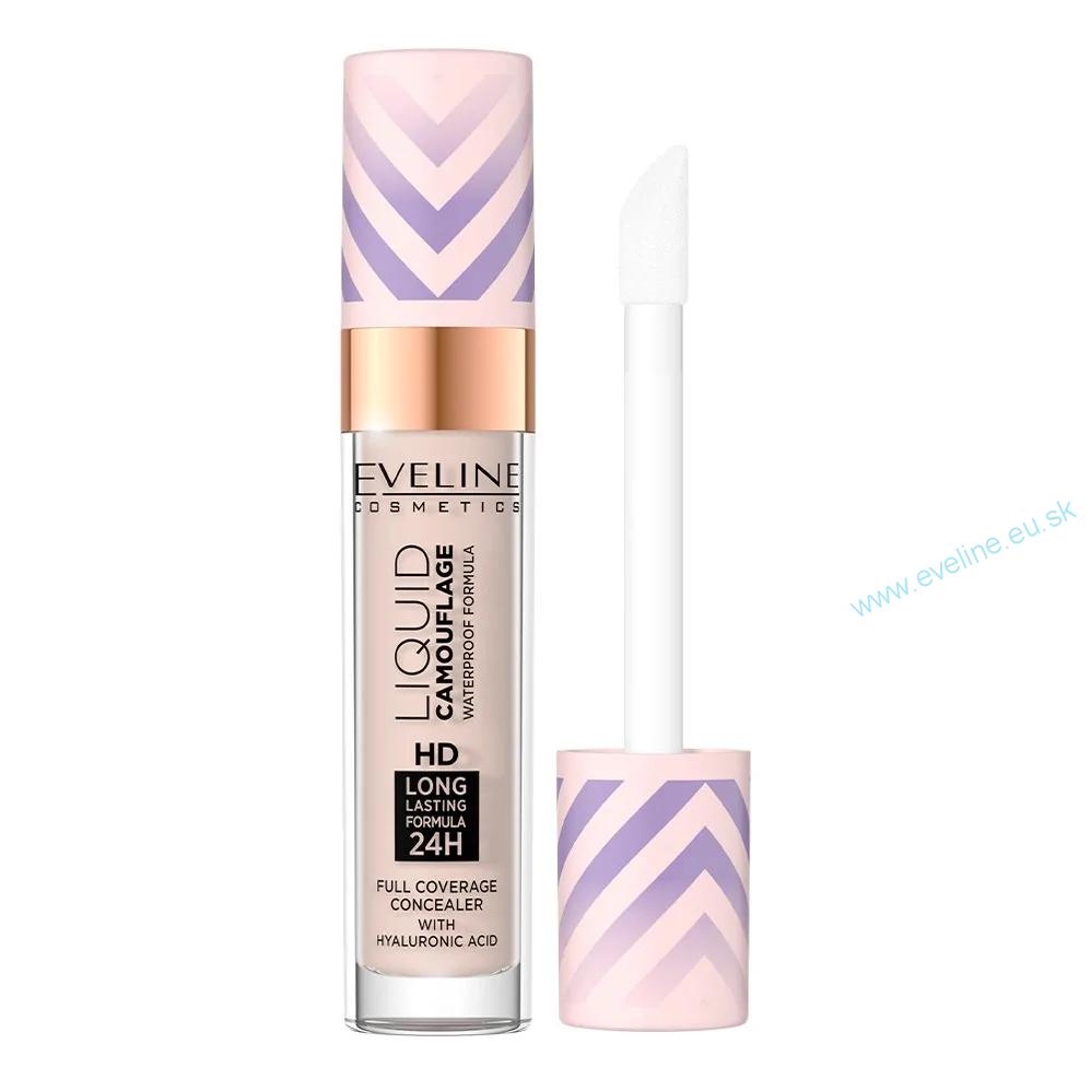 EVELINE LIQUID CAMOUFLAGE vodeodolný korektor s kyselinou hyalurónovou