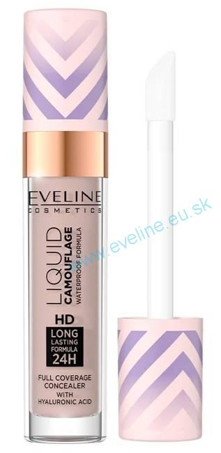 EVELINE LIQUID CAMOUFLAGE vodeodolný korektor s kyselinou hyalurónovou
