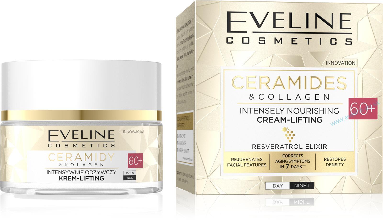 EVELINE CERAMIDES & COLLAGEN 60+ intenzívne vyživujúci liftingový krém