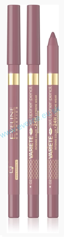 EVELINE Variete – vodeodlná gélová kontúrovacia ceruzka na pery