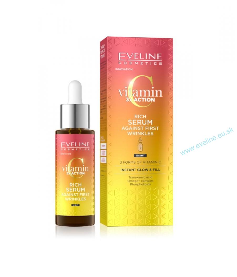 EVELINE Vitamin C 3x Action - Sérum na prvé vrásky