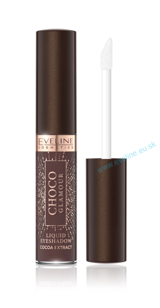 EVELINE Choco glamour - tekuté očné tiene