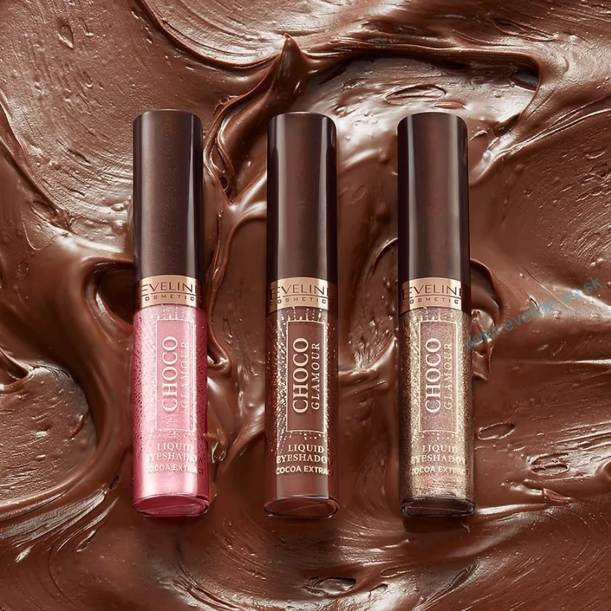 EVELINE Choco glamour - tekuté očné tiene
