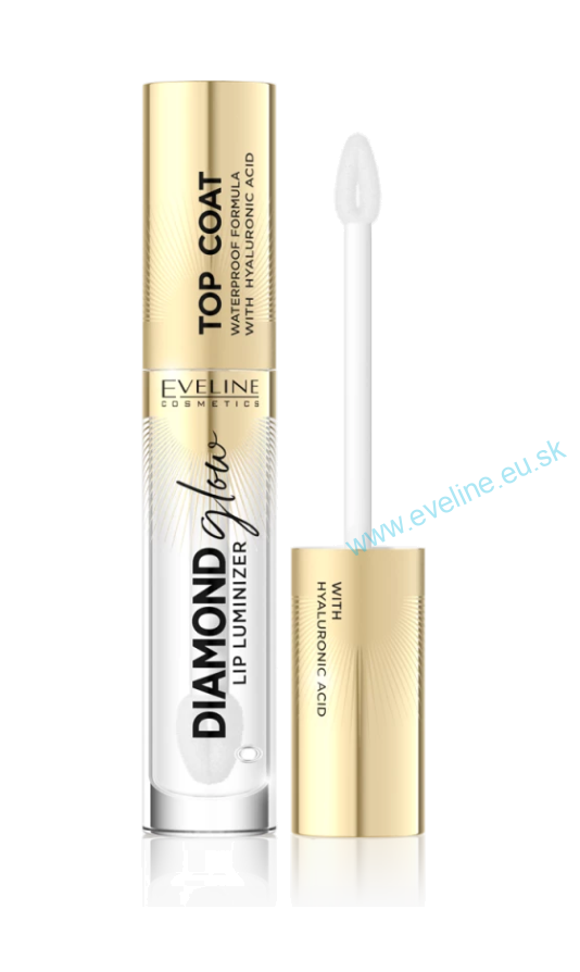 EVELINE Diamond glow lip luminizer - lesk na pery s kyselinou hyaluronovou