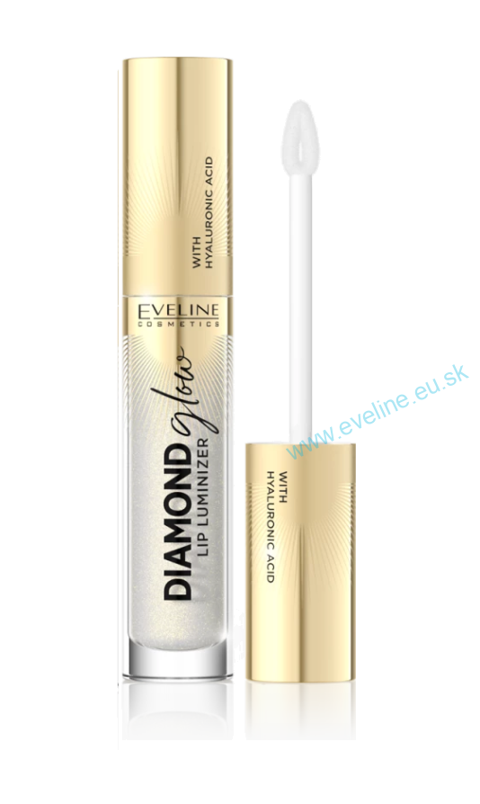 EVELINE Diamond glow lip luminizer - lesk na pery s kyselinou hyaluronovou