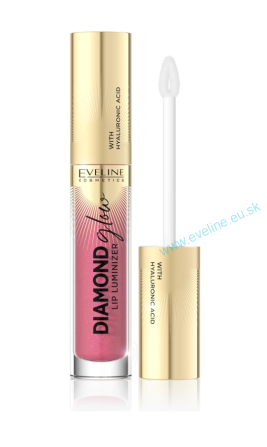 EVELINE Diamond glow lip luminizer - lesk na pery s kyselinou hyaluronovou