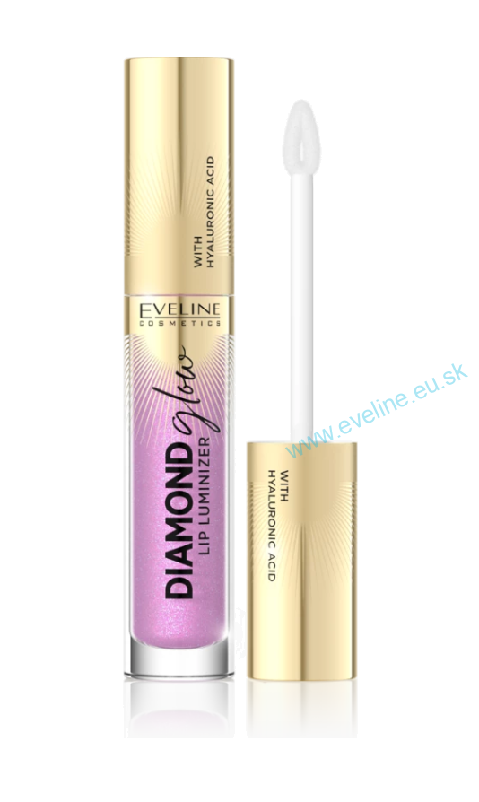 EVELINE Diamond glow lip luminizer - lesk na pery s kyselinou hyaluronovou
