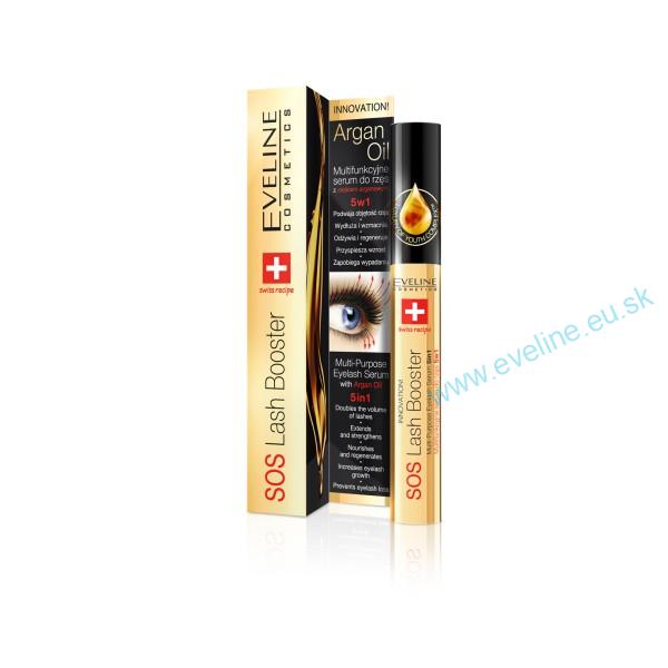 EVELINE SOS Lash Booster sérum na riasy 5v1 s argánovým olejom