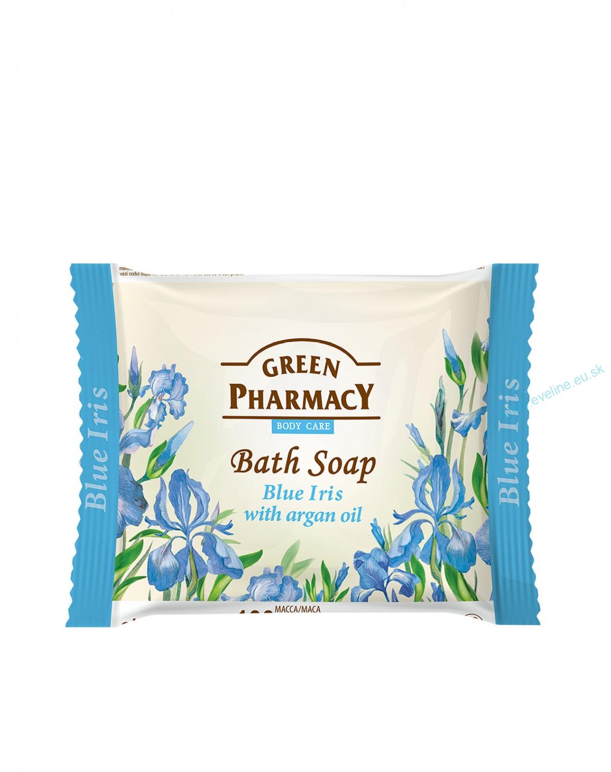 Green Pharmacy toaletné mydlo s modrým kosatcom a argánovým olejom 100 g