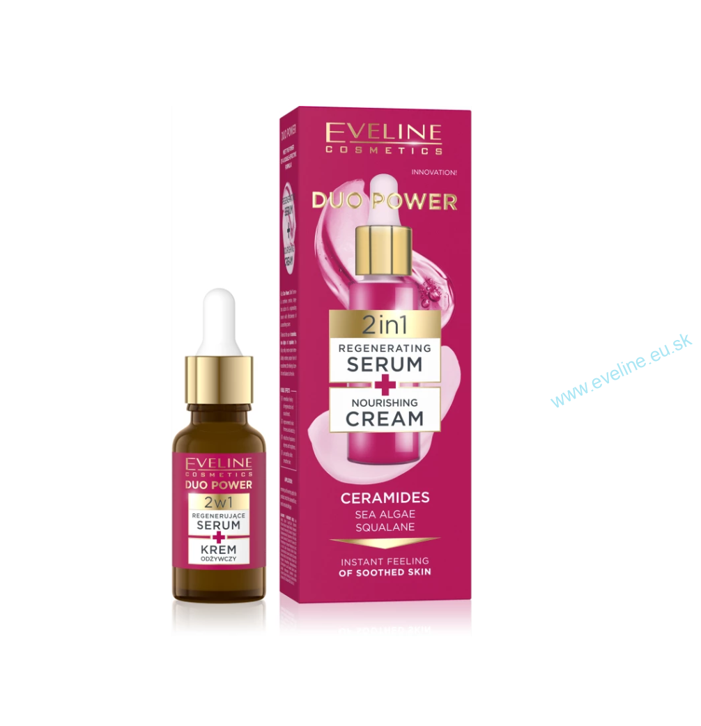 EVELINE Duo Power 2V1 - regenerujúce sérum + výživný krém