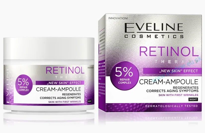 CREAM-AMPOULE RETINOL - REGENERAČNÝ KRÉM, REPARAČNÝ KOMPLEX PRVÝCH VRÁSOK