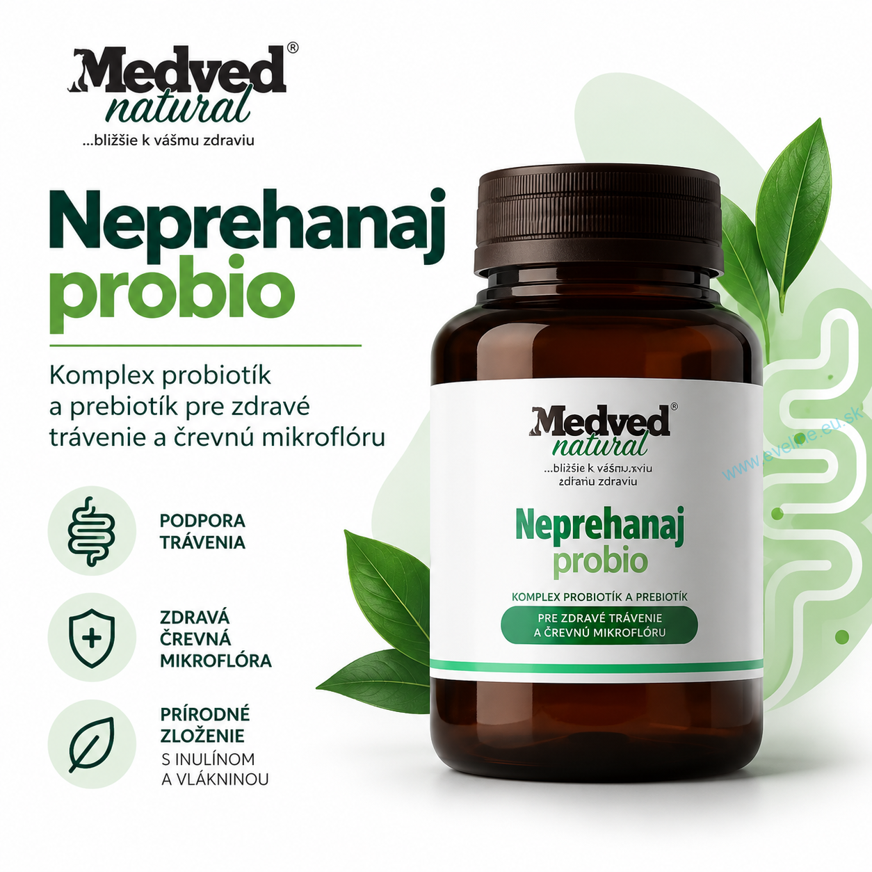Medveď natural Nepreháňaj PROBIO 135g