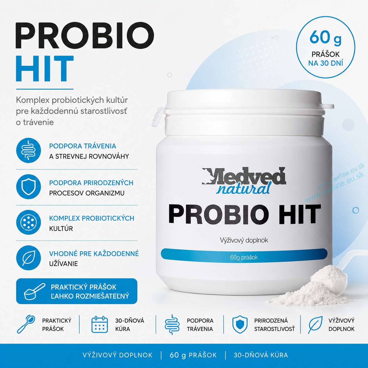 Medveď natural Probio HIT 60g
