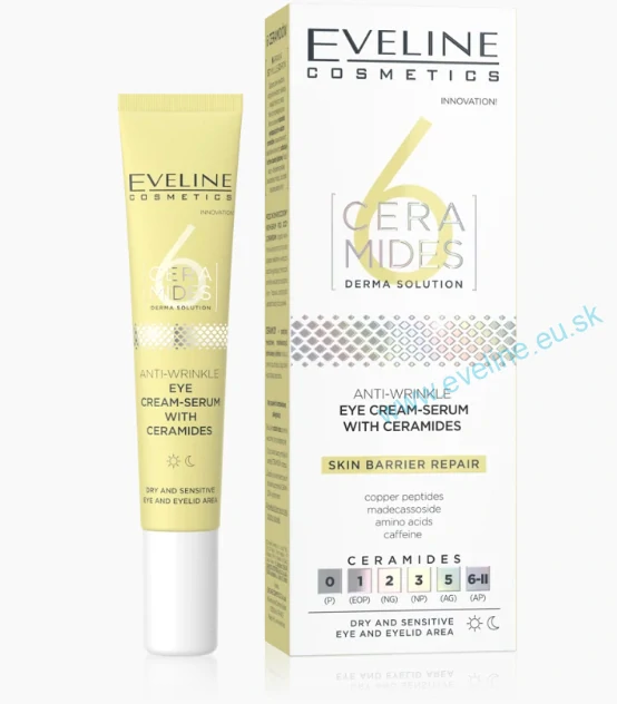 6 Ceramides - Očný krém-sérum proti vráskam s ceramidmi