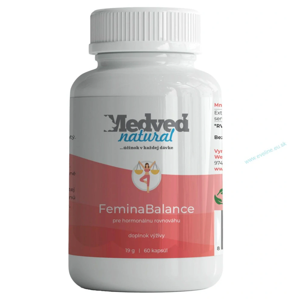 Medveď natural FeminaBalance 60 kapsúl