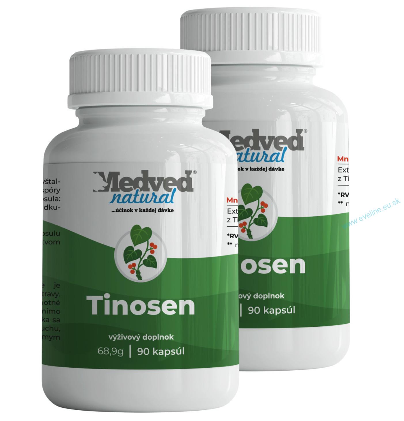 2x Medveď natural Tinosen 90 kapsúl (180 kapsúl spolu)