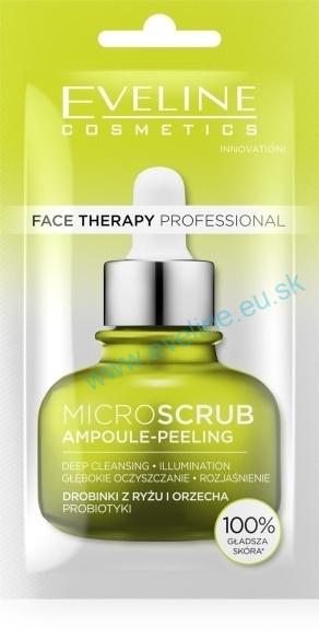 Eveline Face Therapy Professional MicroScrub – krémový peeling-ampulka, 8 ml