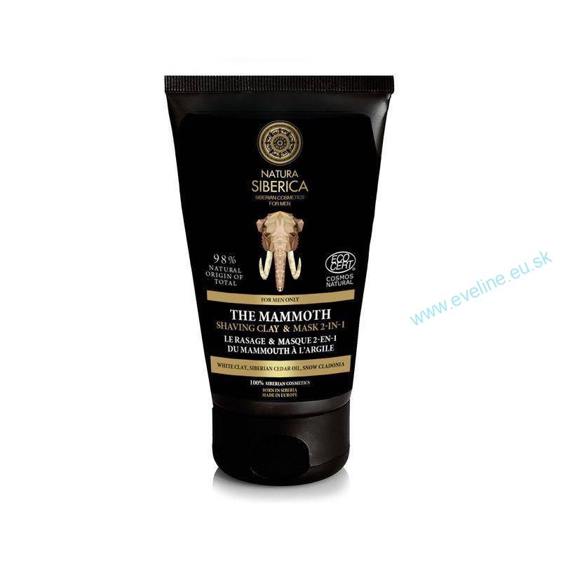 Natura Siberica Men penová maska na holenie 2v1 The Mammoth pre mužov 150 ml