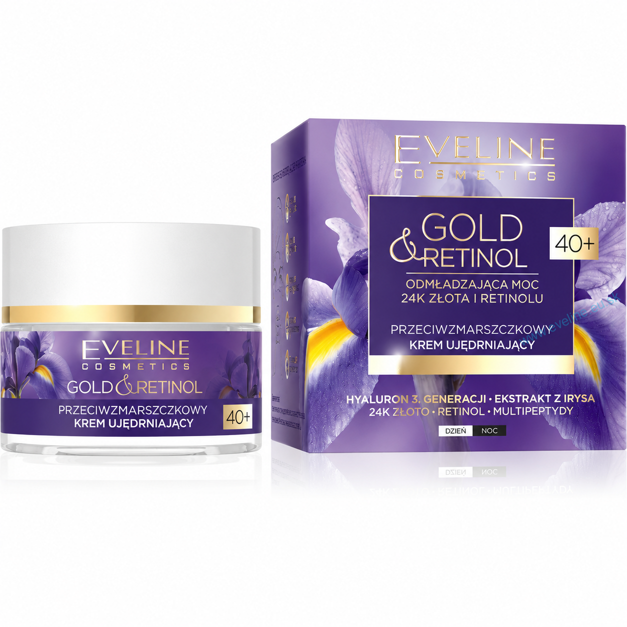 EVELINE GOLD RETINOL 40+ Protivráskový regeneračný krém na deň a noc