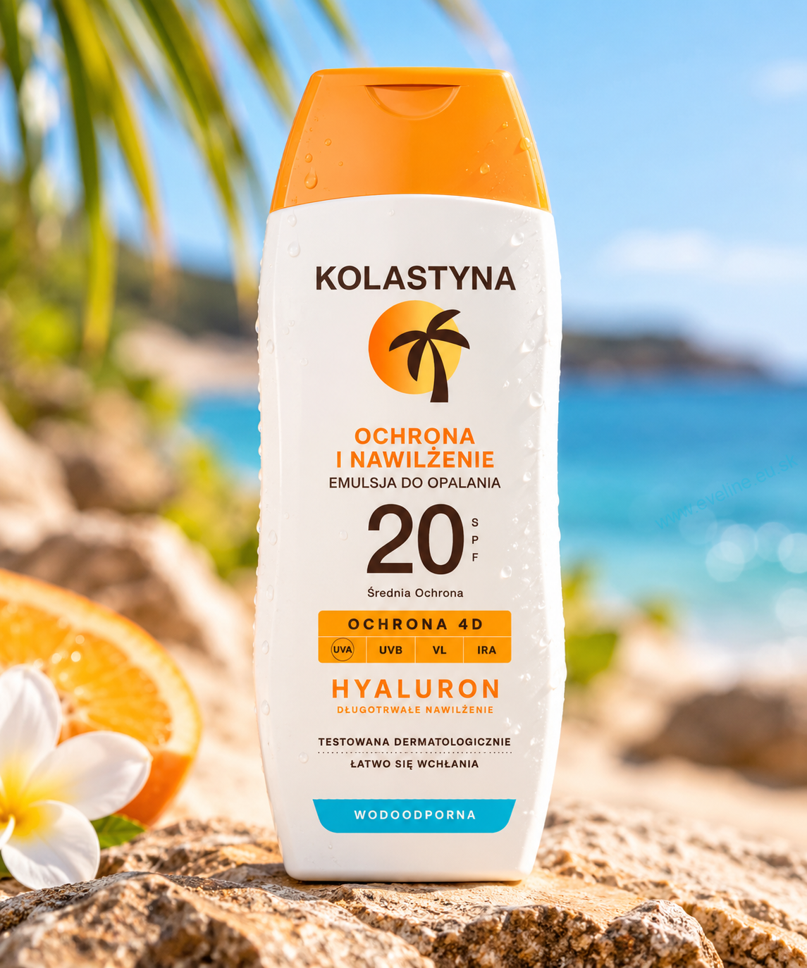 KOLASTYNA SUN Opaľovací krém Vodeodolný SPF 20 200 ml HYALURON