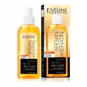 EVELINE olej na vlasy 8v1 ARGAN+KERATIN
