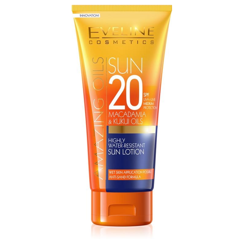 EVELINE SUN Amazing Oils vodeodolné mlieko na opaľovanie SPF 20