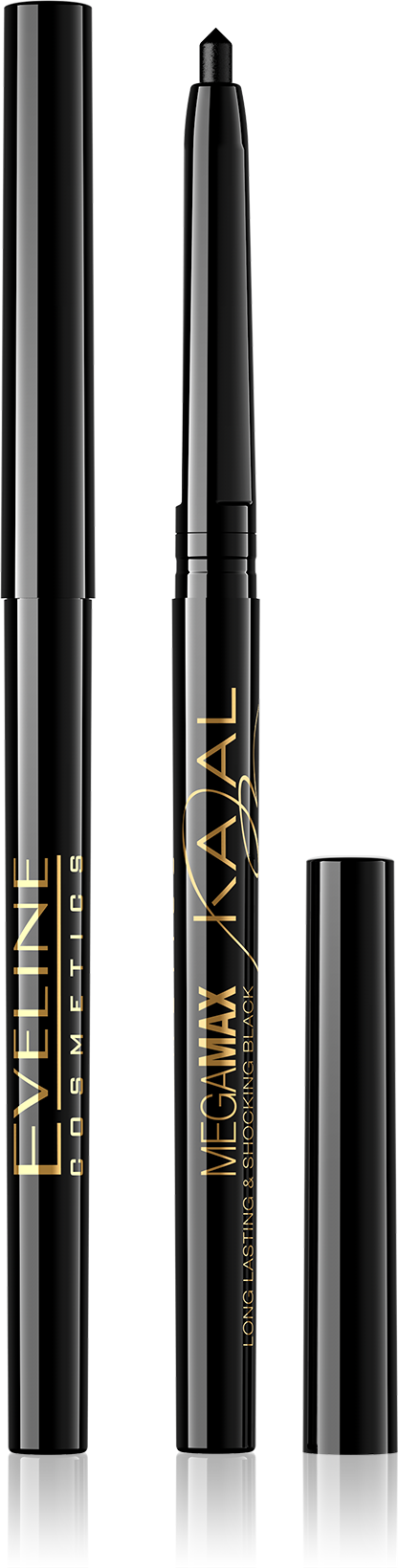 EVELINE kajalová ceruza na oči MEGAMAX čierna