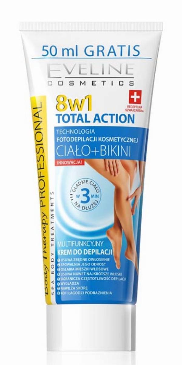 EVELINE Total Action multifunkčný depilačný krém 8v1